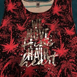 Zumbawear - “we move hips, hair, heart” top